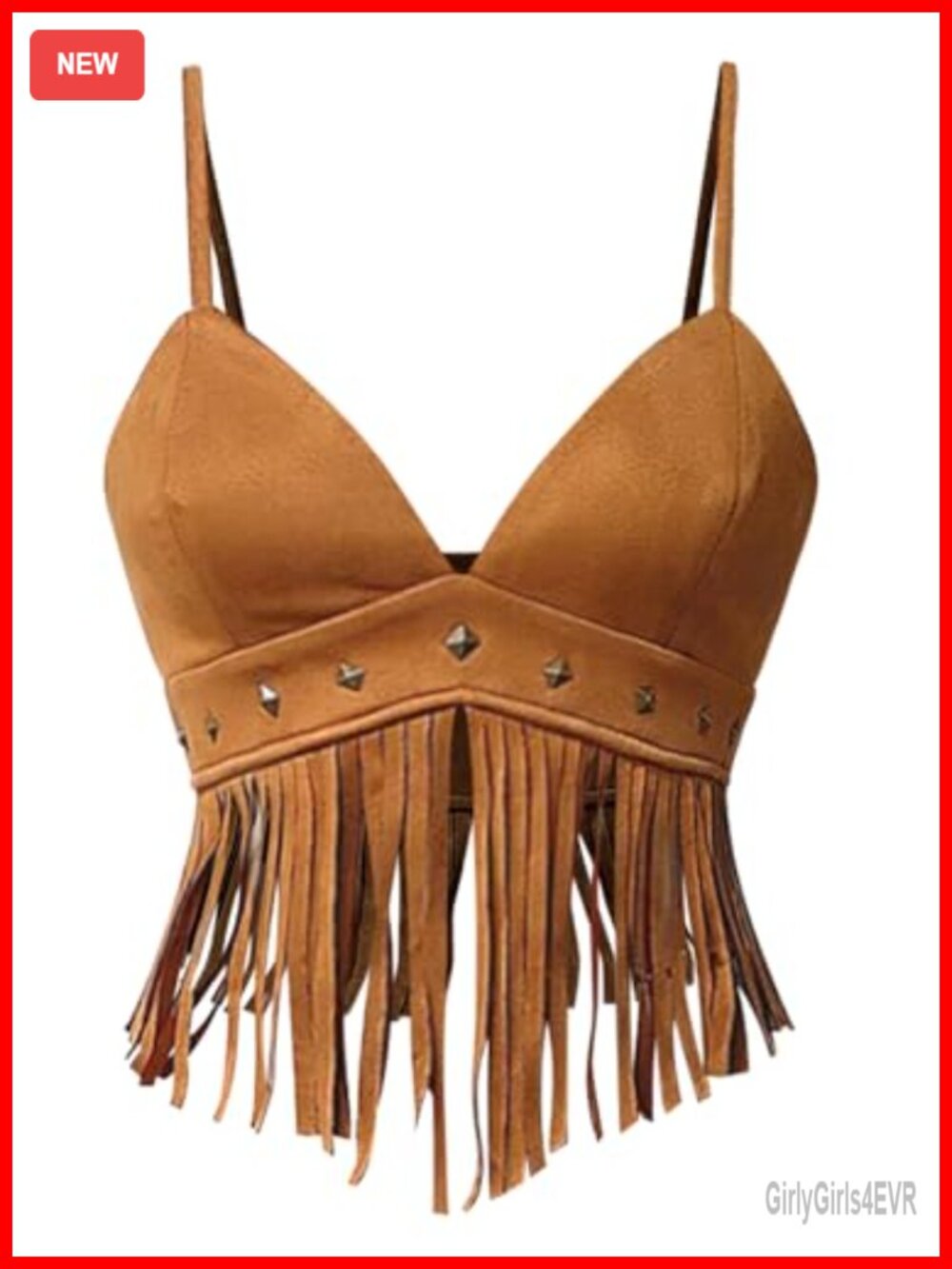 Womens Fringe Tassel Sleeveless Crop Top V Neck Backless Cami Rave Concert